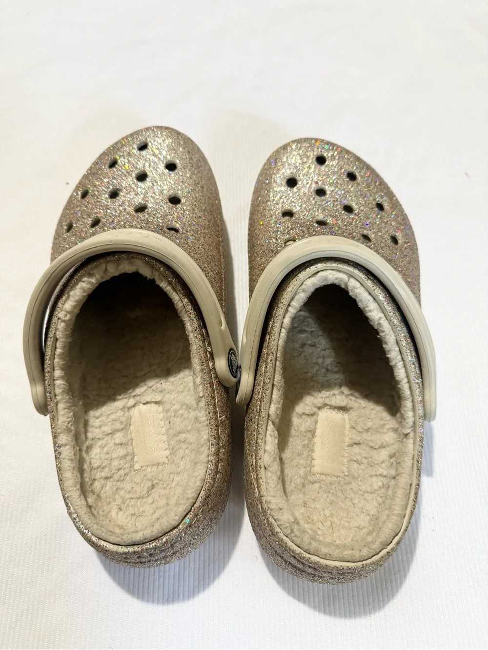 Glitter Crocs Comfort Unisex (Women’s 8, Men’s 6)